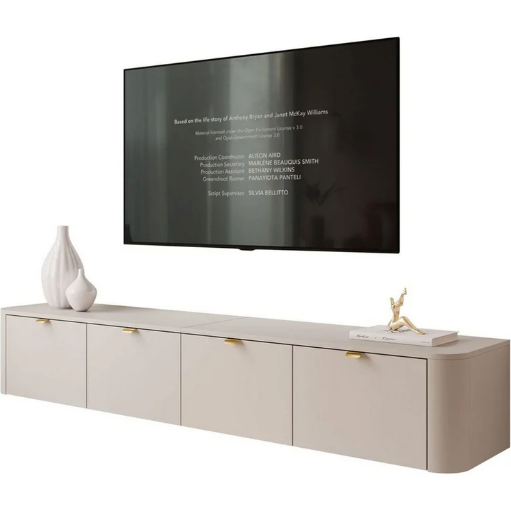 Lookway TV-Schrank CELESTE TV-Hängeschrank mit LED-Beleuchtung (mit LED Beleuchtung) Breite: 200 cm – Bild 1