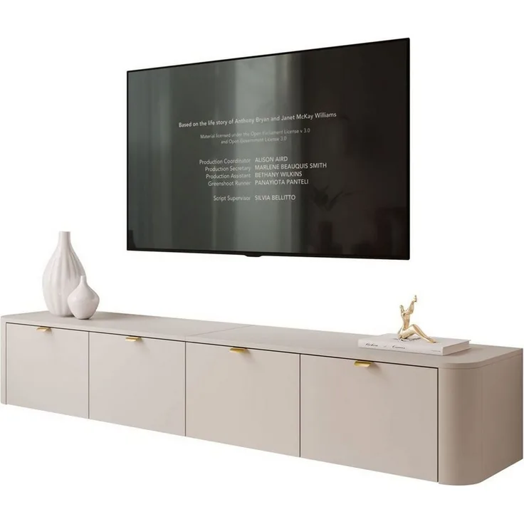Lookway TV-Schrank CELESTE TV-Hängeschrank mit LED-Beleuchtung (mit LED Beleuchtung) Breite: 200 cm