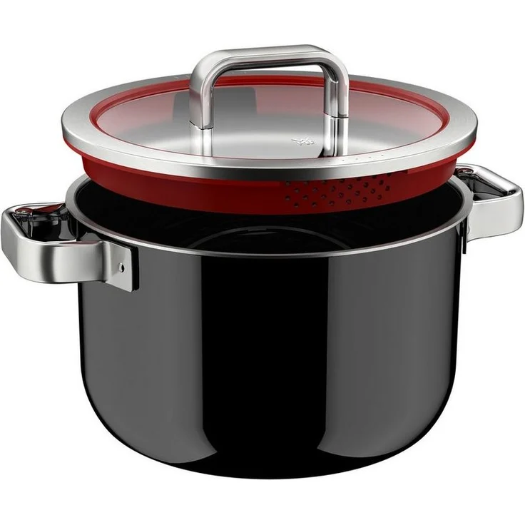 WMF Topf-Set Fusiontec Function Pro, Edelstahl, Glas (Set, 7-tlg), integrierte Siebfunktion, spülmaschinengeeignet, Made in Germany – Bild 1