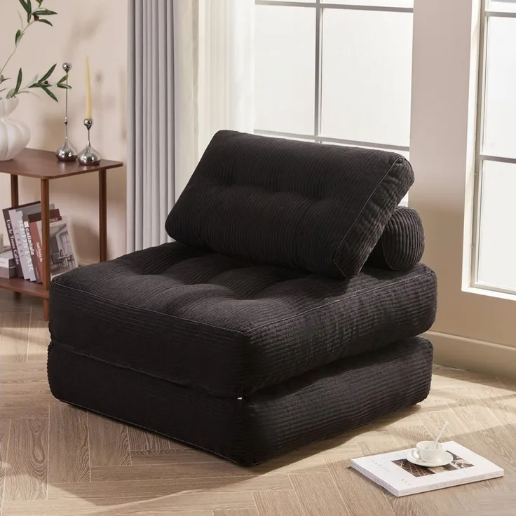 LITBIRD Schlafsofa faltbar, 4-in-1 Multifunktionssofa, Sitzsack-Sofa, Relaxsessel, 1 Teile, Spielsofa & Gästebett für kleine Räume
