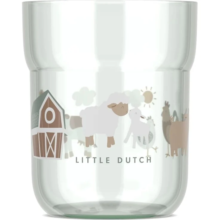 Mepal 'MIO' Kinder-Trinkglas, Little Farm, Styrol-Acrylnitril grün, 250 ml