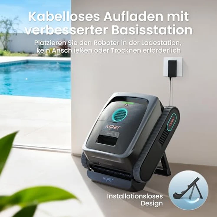 Aiper Scuba V3, Poolroboter mit KI-Vision, Akku für Wand und Boden, leistungsstarke Saugleistung, 3 μm Filter, Wasserlinienreinigung, für Pools bis 200 m² – Bild 5