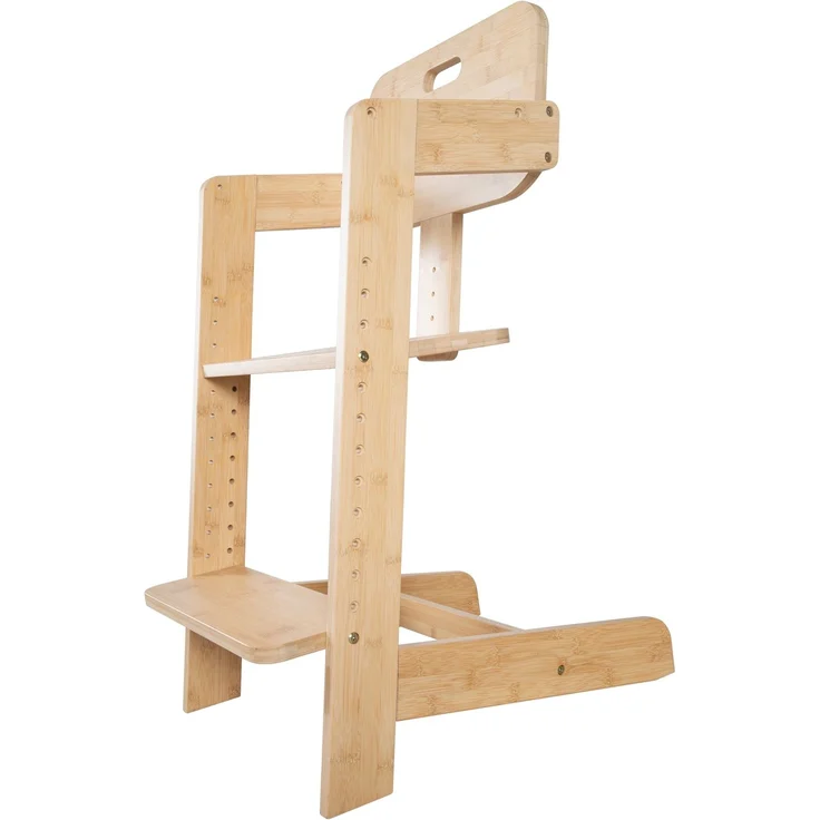 roba Babyhochstuhl Nature Up - Hochstuhl aus FSC®-zertifiziertem Bambus Holz - Mitwachsend mit abnehmbarem Essbrett - 3-Punkt-Gurt - Bis 70 kg belastbar - Natur – Bild 10