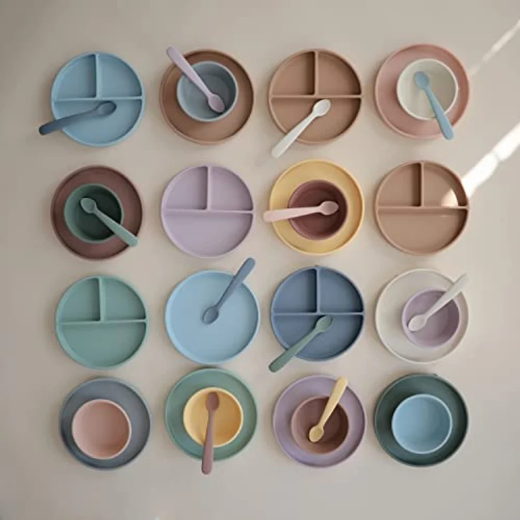 Mushie Silikon Schüssel mit Saugring blush – Bild 9