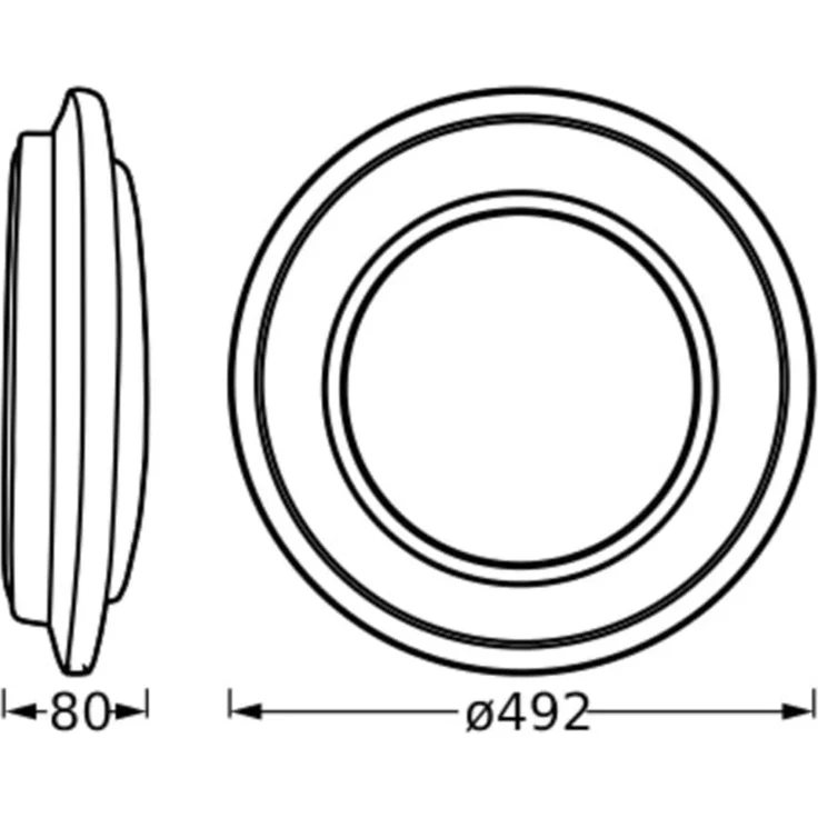 Ledvance LED Deckenleuchte Orbis Berlin Ø 49 cm warmweiß schwarz – Bild 11