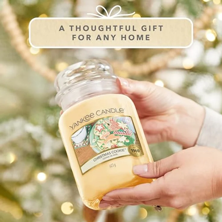 Yankee Candle Duftkerze im Glas (groß) | Christmas Cookie | Kerze mit langer Brenndauer bis zu 150 Stunden | Perfekte Geschenke für Frauen – Bild 5