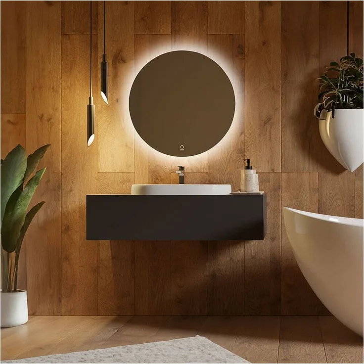 HOME DELUXE LED-Spiegel Rund SILA - 60 cm