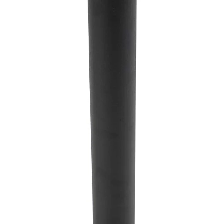 Qazqa Prato Modern Außen Pollerleuchte, Wegeleuchte Schwarz, max. 60W, IP44, dimmbar für LED, 100cm, Edelstahl – Bild 4