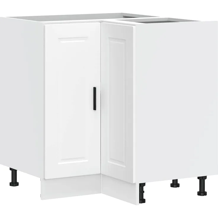 vidaXL Küchen-Eckunterschrank Porto Weiß Holzwerkstoff 853987