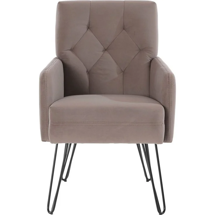 exxpo - sofa fashion Sessel Doppio, Loungesessel mit Designuntergestell, bequem und elegant, aufwendige Rückenverarbeitung, Breite 61 cm – Bild 3