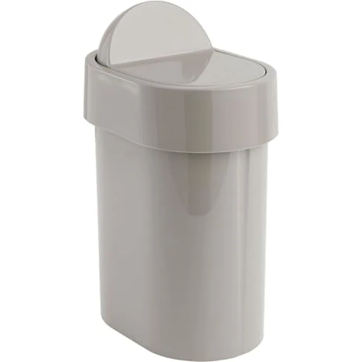 Gedy Schwingdeckeleimer, thermoplastischem Harz, Beige, 15 x 21 x 34 cm