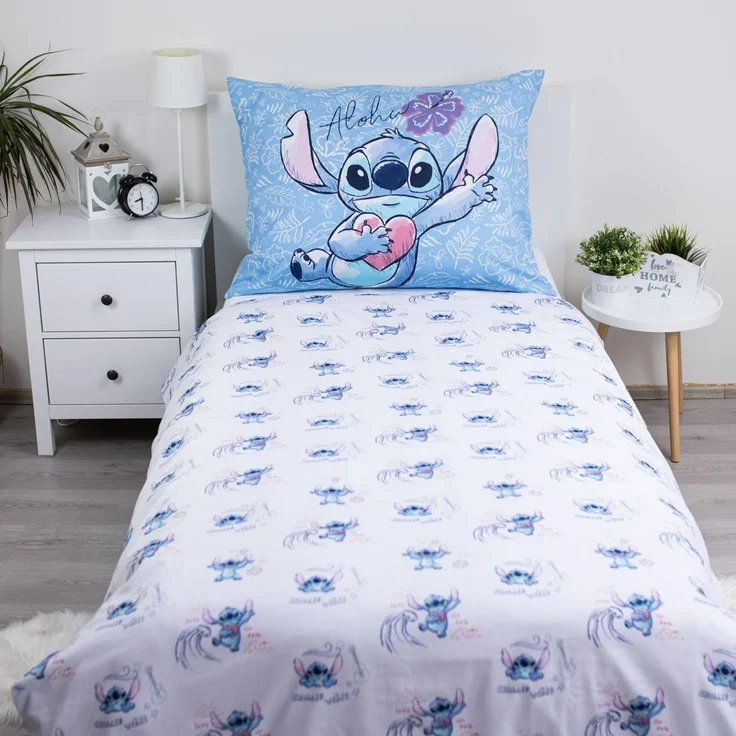 Lilo & Stitch Design Kuschelige Bettwäsche Baumwolle, 140x200 cm & 70x90 cm – Bild 4