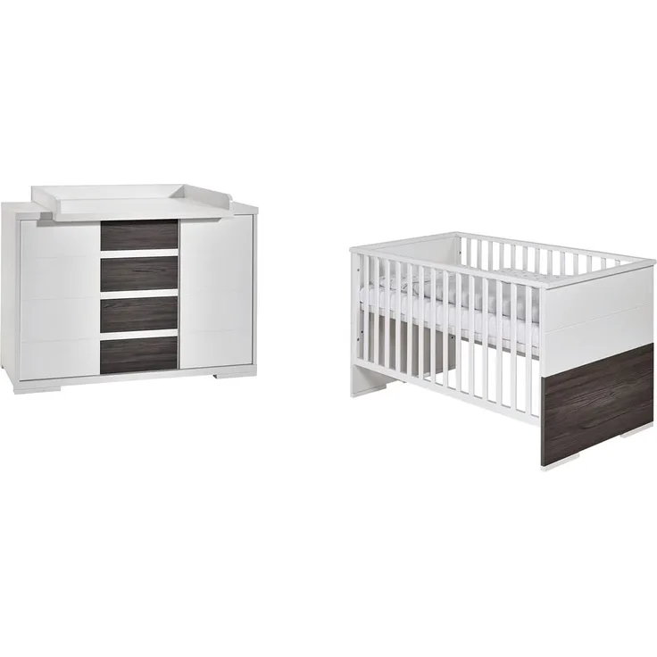 Schardt 'Maxx Fleetwood' 2-tlg. Babyzimmer-Set inkl. Kinderbett und Wickelkommode