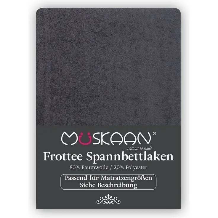 Müskaan Spannbettlaken Spannbetttuch Bettlaken Winter Weich Warm Leintuch 80% Baumwolle, Frottee, Gummizug: Rundumgummizug, Matratzen Bezug bis 22cm Matratzenhöhe Kuschelig Flauschig