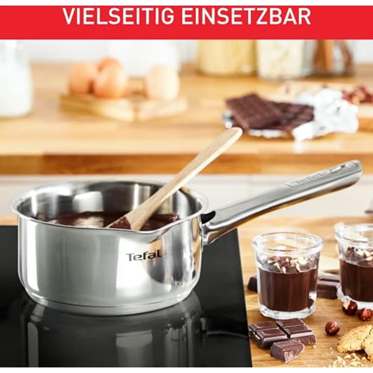 TEFAL DUETTO Stielkasserolle 16cm | A70522 | Edelstahl-Kochgeschirr | mit Siebdeckel und Ausgießhilfe | Messskalen | Induktionsgeeignet | umweltfreundlich – Bild 7