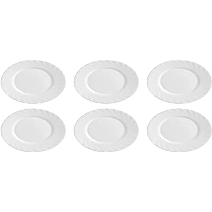 Arcoroc Frühstücksteller Arcoroc Trianon White Teller flach 19.5 cm 6er Set – Bild 2