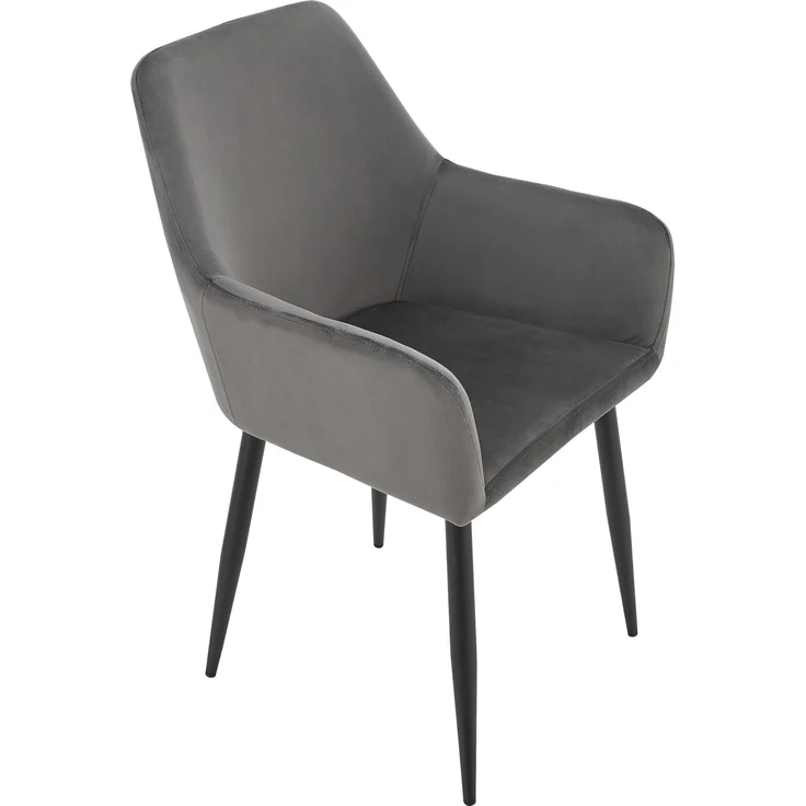 Esszimmerstuhl Hollola 2er Set Dunkelgrau [en. casa] – Bild 5