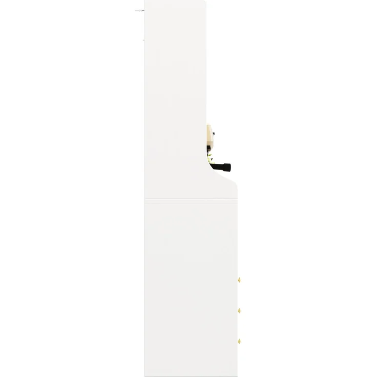 Sideboard 120x40x180 cm mit RGB-LED, Glasschiebetüren, Schubladen und Klapptüren, Weiß – Bild 9