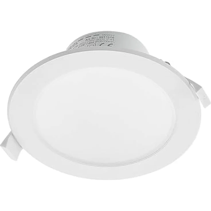 PRIOS LED Rida, moderne Badezimmerleuchte in Weiß aus Aluminium, 1-flammig, inklusive Schalter und Leuchtmittel – Bild 1