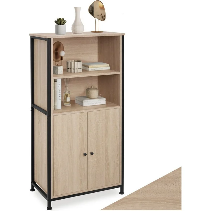 tectake Highboard Doncaster (Highboard, Montagematerial, Montageanleitung), Industrial Style – Bild 1