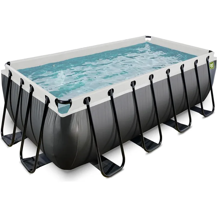 EXIT Framepool (Set, 3-tlg), BxLxH: 200x400x122 cm, mit Kartuschenfilter und Sicherheitsleiter