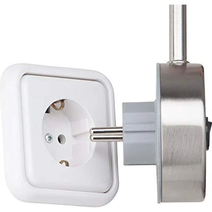 TRANGO LED Nachtlicht, 2607W LED Steckerleuchte *EVIE* Wandleuchte, Leselampe, Küchenlampe, Nachtlicht in Weiß matt inkl. 1x 3 Watt GU10 LED Leuchtmittel 3000K warmweiß, Wandlampe, Küchenlampe, Steckerlampe – Bild 6