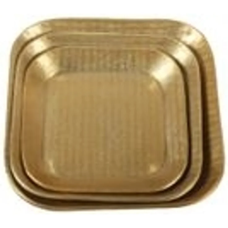 Orientalisches Tablett Prisma Gold 35x35 cm – Bild 3