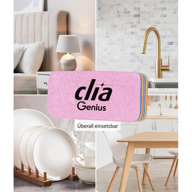 Genius Gemüseschneider Nicer Dicer Mando 13tlg. Gemüsehobel + Rainbow Schwamm S – Bild 7