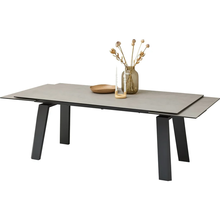 Kulissen-Esstisch >Janis< ausziehbar bis 300cm, grau, schwarz - 200/300x76x100 (BxHxT) – Bild 3