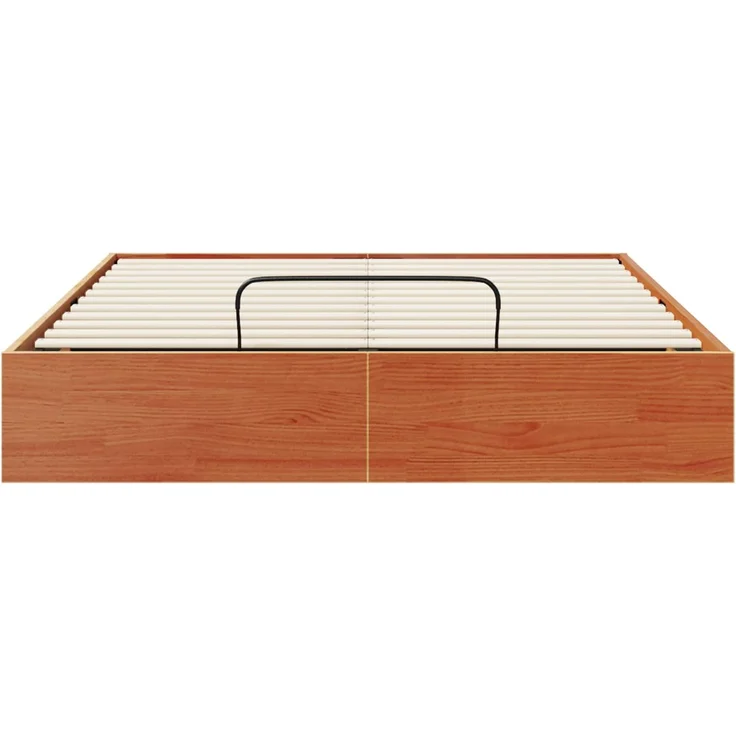 vidaXL Ottoman Bettgestell mit Stauraum Wachsbraun 120x190 cm 3418776 – Bild 6