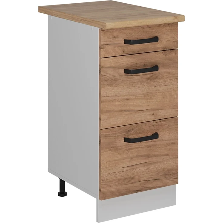 Küchenunterschrank R-Line Goldkraft Eiche 40 cm AP Eiche Vicco – Bild 1