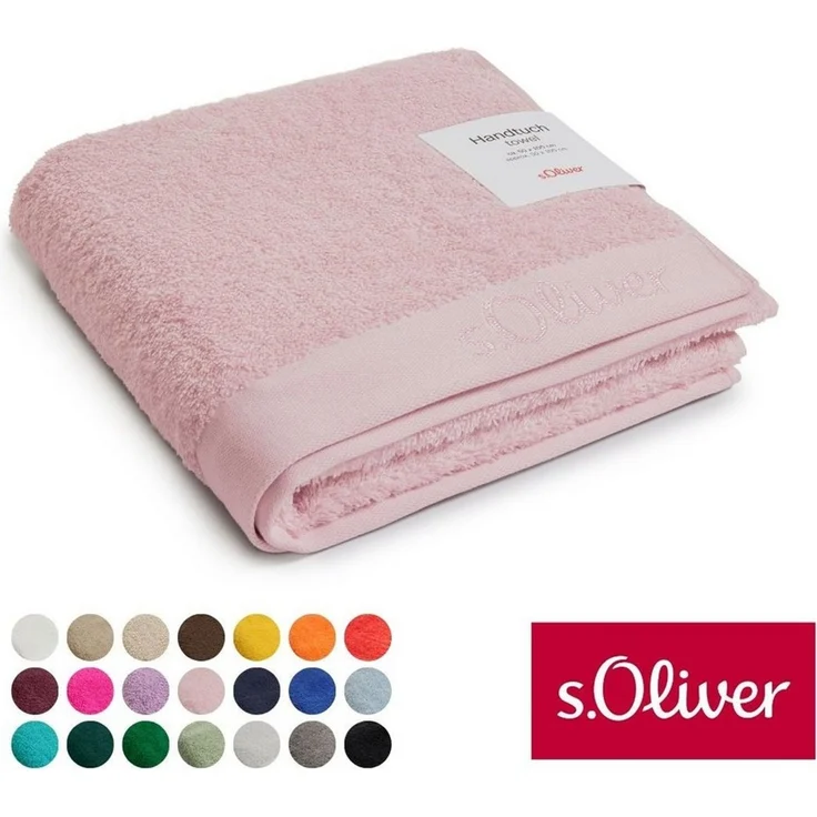 s.Oliver Handtuch s.Oliver, Premium Qualität, 600 gr/m², auch als Sets erhältlich, Walkfrottier (1-St), große Farbauswahl, auch als Duschtuch, Waschhandschuh, Gästetuch – Bild 1