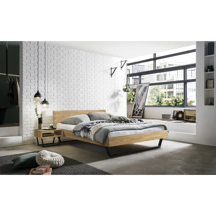Jose Tische braun Eiche Massivholz 41cm x 50cm x 36cm – Bild 2