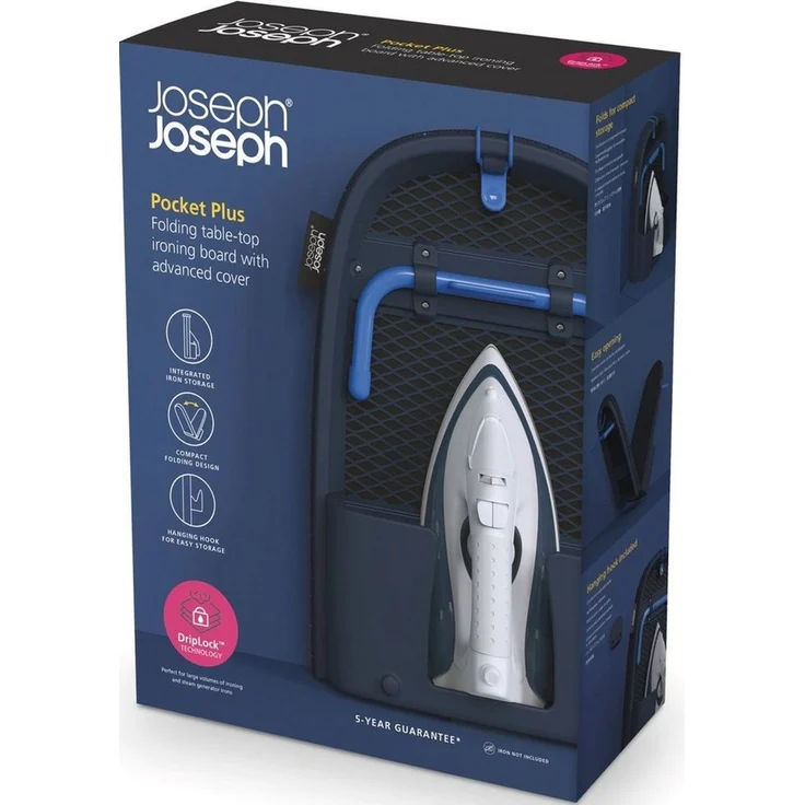 Joseph Joseph Pocket Plus Klappbares Tisch-Bügelbrett blau – Bild 3