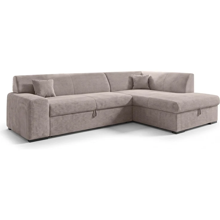 AX LIVING Couch für Wohnzimmer Lucera 260 cm Beige Schlafsofa R – Bild 4