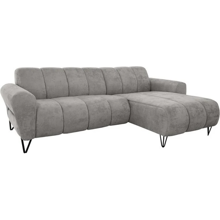 Beautysofa Ecksofa mit schwarzen Metallbeinen VOLARE MINI, mit modernem Design und hohem Sitzkomfort, ohne Schlaffunktion – Bild 4