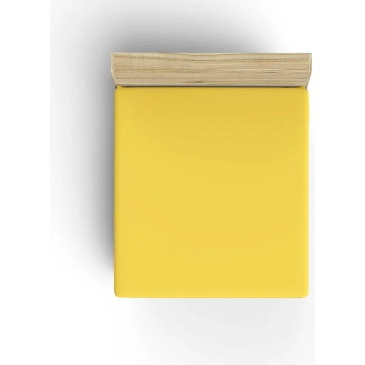 L'essentiel Maison 'Dark Yellow' Ranforce Queen Spannbettlaken (DE), Dunkelgelb, 200+30 x 150 cm – Bild 1