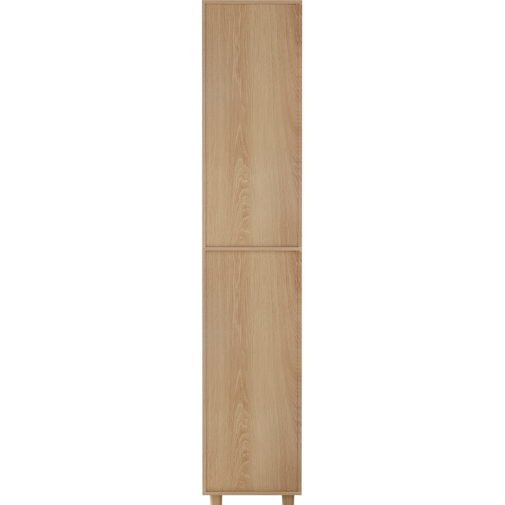 Badezimmer-Hochschrank 32 x 30 x 169 cm in Eichenoptik mit offenen Regalen und Doppeltür – Bild 9