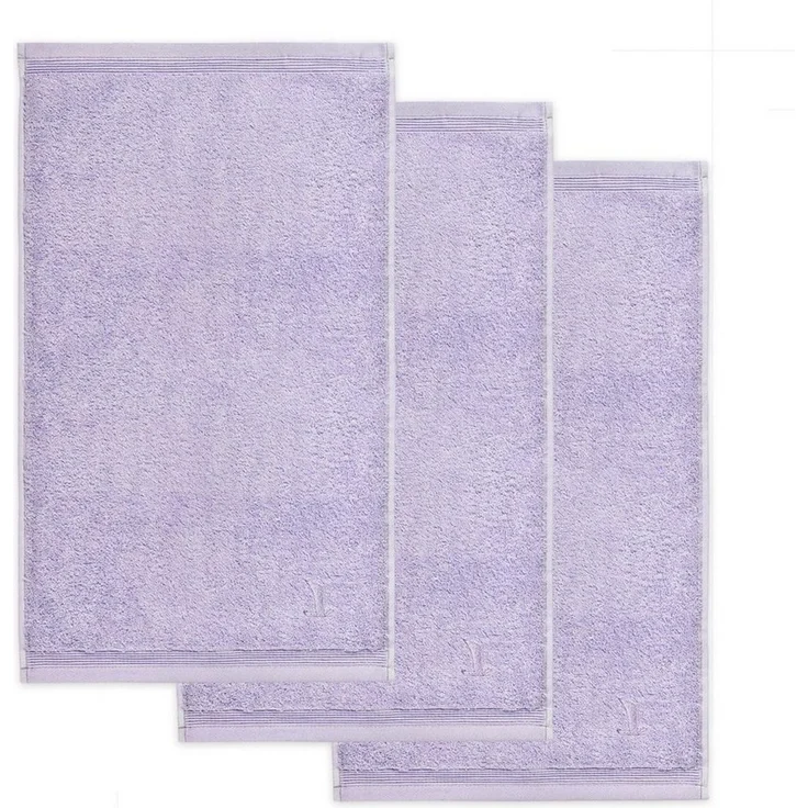 Möve Superwuschel Gästetuch 30x50 cm aus 100% Baumwolle, Lilac 3er Set – Bild 1