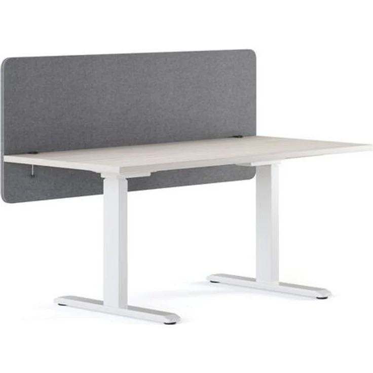 RICOO Akustik Trennwand für Schreibtisch 150 x 60 x 2 cm Filz Grau Büro ZAP1560-G Home Office Pinnwand Schall und Sichtschutz – Bild 4