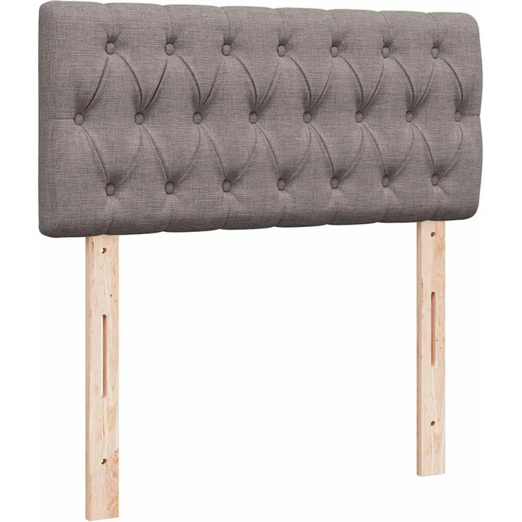 vidaXL Ottoman-Bett mit Matratze Taupe 90x200 cm Stoff 3311515 – Bild 10