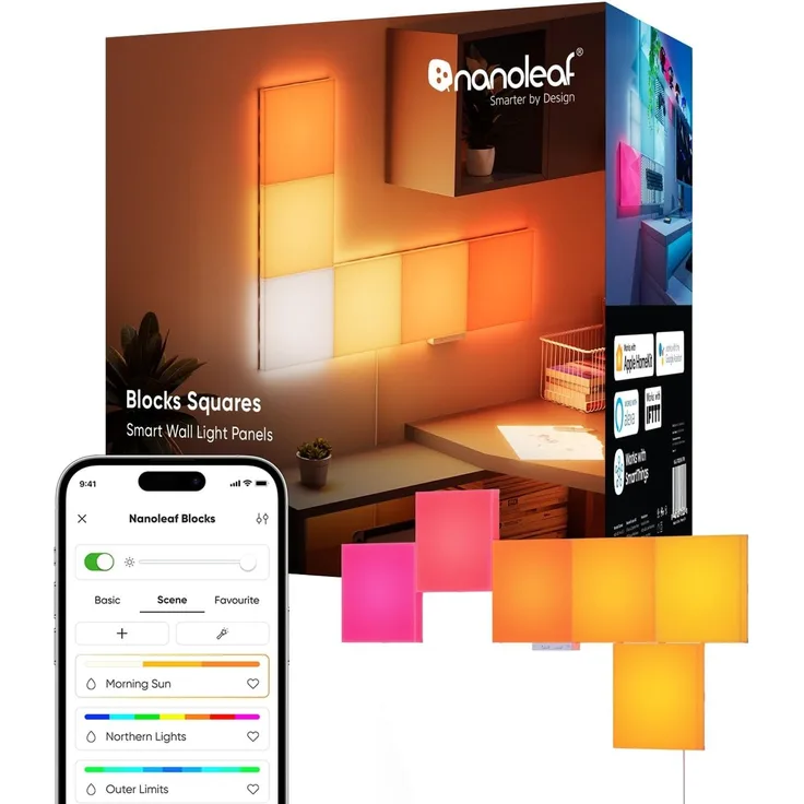 Nanoleaf Blocks Big Squares Starter Kit - 6PK