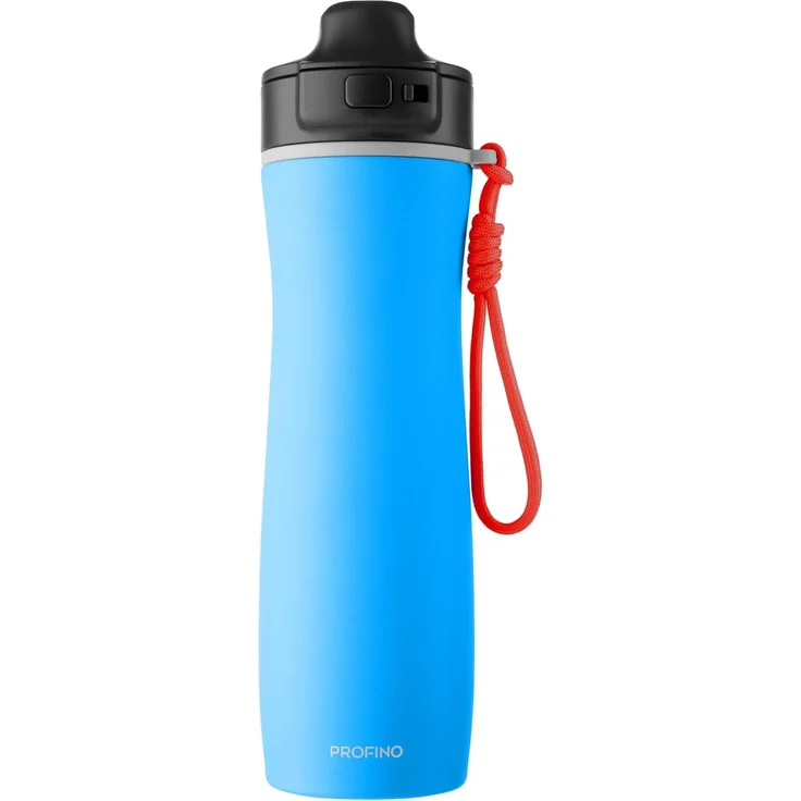 Trinkflasche PROFINO Active DH 7x23 cm blau