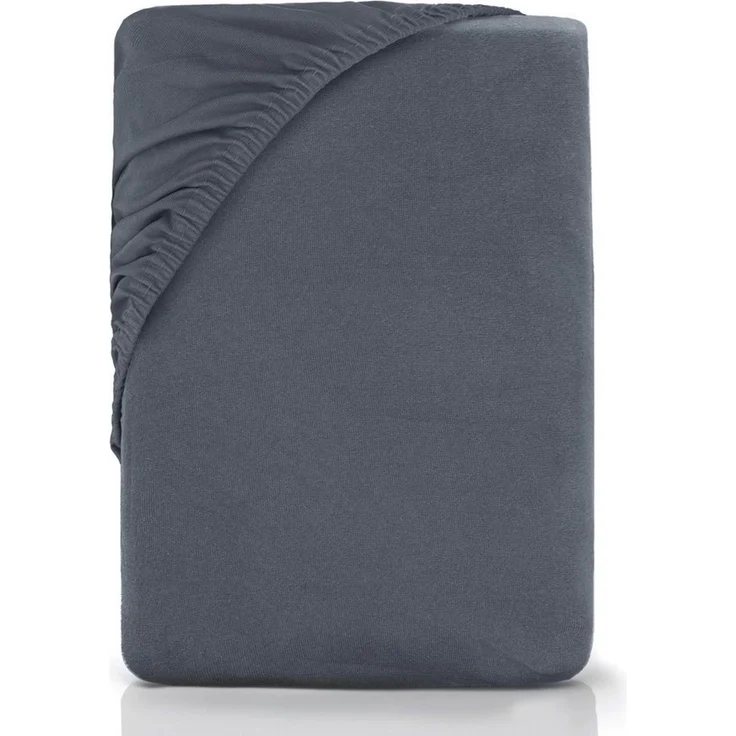 NatureMark Spannbettlaken Gebürstete Mikrofaser, Polyester, Gummizug: rundum, viele Größen und Farben Markenware (90x200 cm, Anthrazit grau) – Bild 1