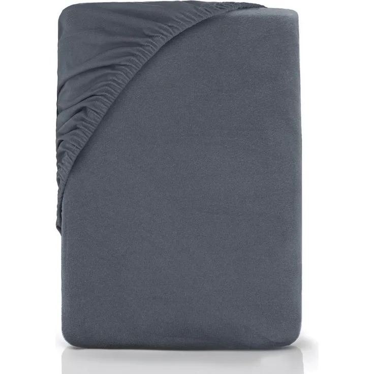 NatureMark Spannbettlaken Gebürstete Mikrofaser, Polyester, Gummizug: rundum, viele Größen und Farben Markenware (90x200 cm, Anthrazit grau)