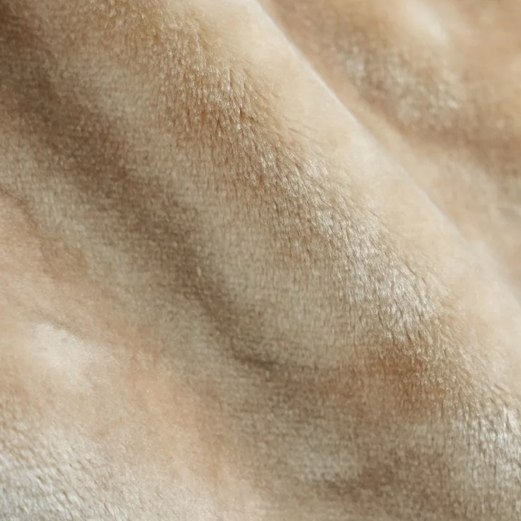 Kuscheldecke 220x240 cm - XXL Decke mit Muster, Beige – Bild 3