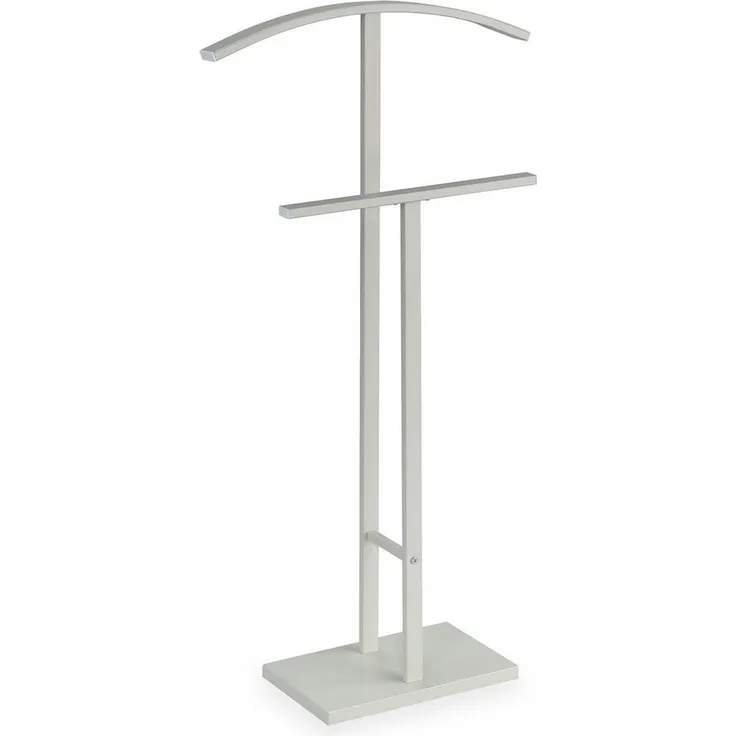 IDIMEX Herrendiener SCOTT, Stummer Diener mit Hosenbühel, Metall Damendiener Kleiderbügel beige