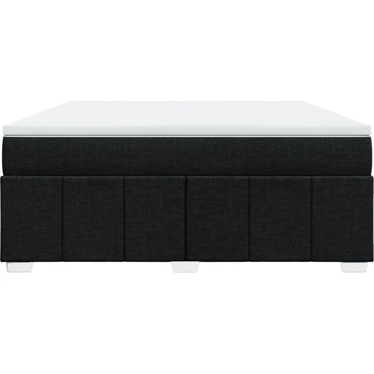 vidaXL Boxspringbett mit Matratze Schwarz 180x200 cm Stoff 3285493 – Bild 4