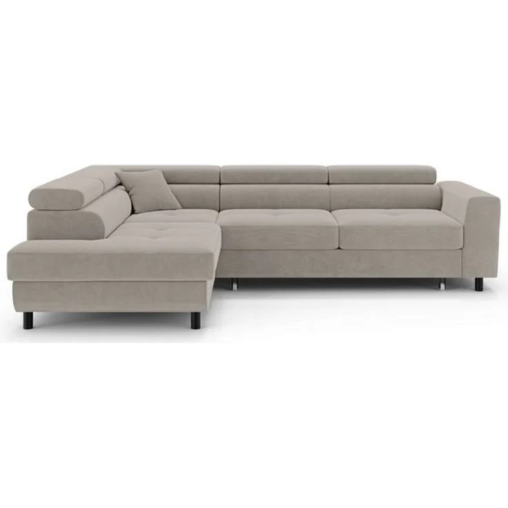 OTTO home Ecksofa AADEN Schlafsofa 254 cm - OTTO. Verlässliche Qualität, mit Bettfunktion, Bettkasten, Kopfstützen, rechts/links bestellbar – Bild 4