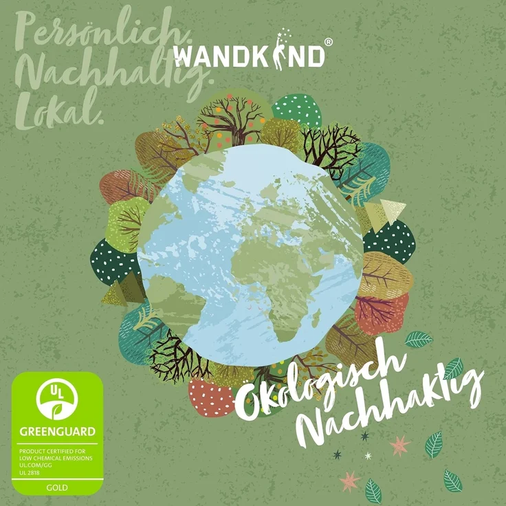 WANDKIND Wandtattoo Kinderzimmer Wandaufkleber / Bär und Hase Arm in Arm / V426, wieder ablösbar – Bild 6
